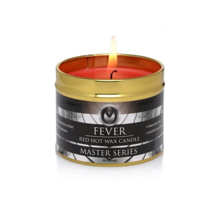 Master Series Vibrators Master Series Fever Red Hot Wax Candle Red