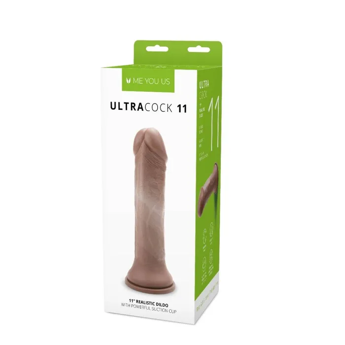 Me You Us Dildos Me You Us Ultra Cock Caramel Realistic Dildo 11 Inch