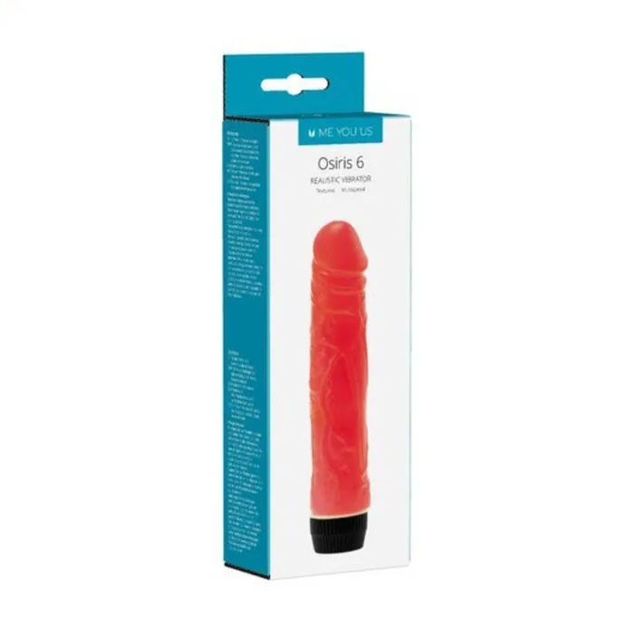 Me You Us Vibrators Me You Us Osiris 6 Realistic Vibrator Red