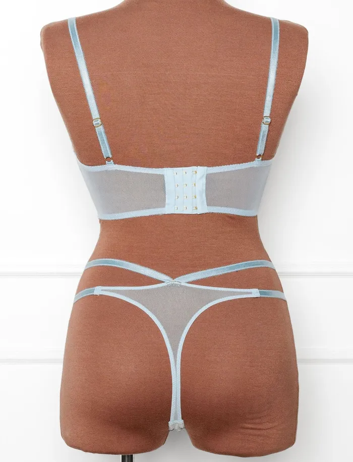 Mentionables Vibrators Embroidered Underwire Bustier