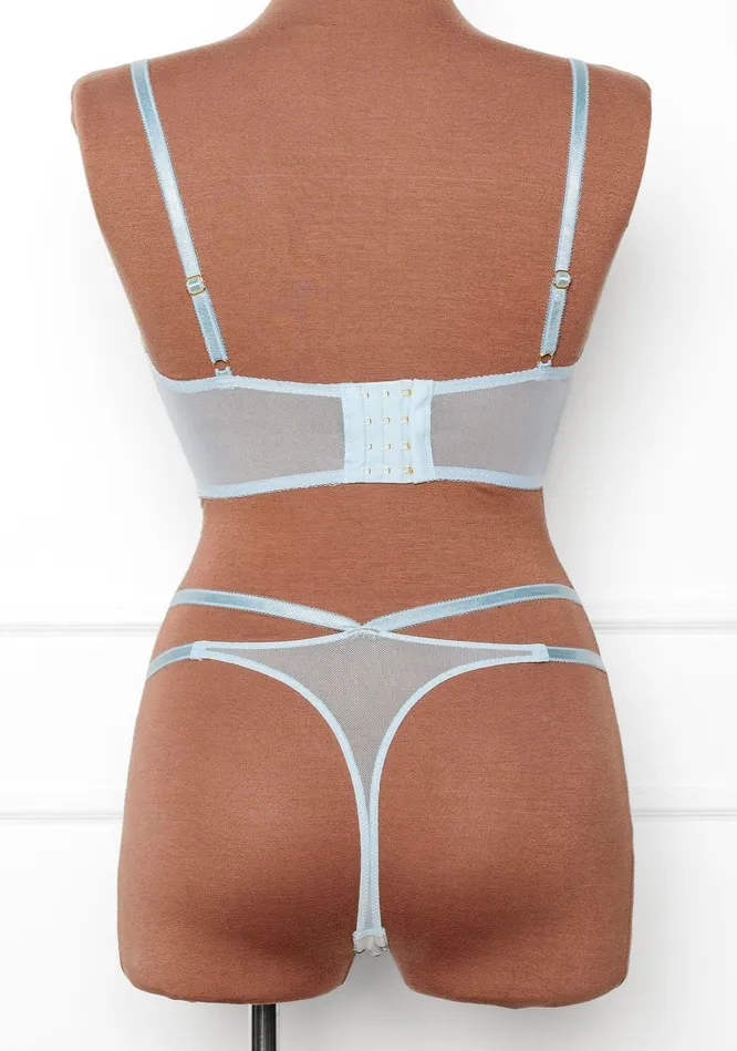 Mentionables Vibrators Embroidered Underwire Bustier