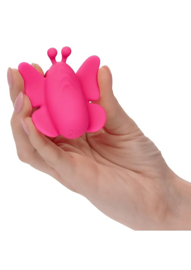 Neon Vibes Female Sex Toys Neon Vibes The Fluffer Vibe Rechargeable Silicone Butterfly Panty Vibe