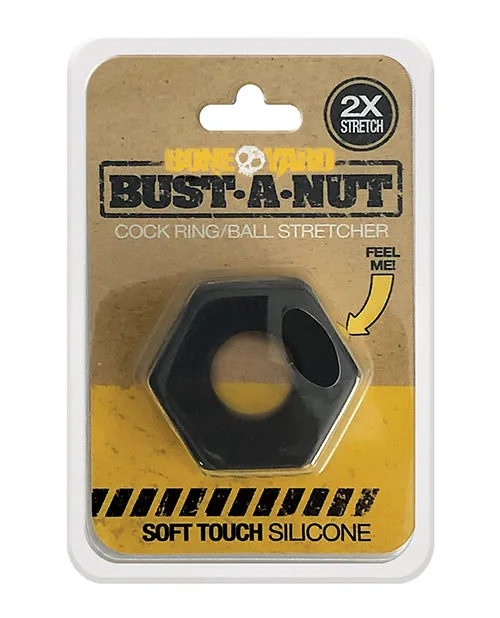 Open Desires Male Sex Toys Boneyard Bust a Nut Cock Ring Black