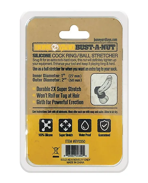 Open Desires Male Sex Toys Boneyard Bust a Nut Cock Ring Black