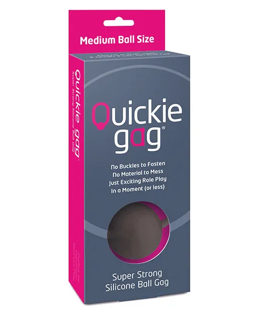 Open Desires Quickie Ball Gag Medium Black Anal