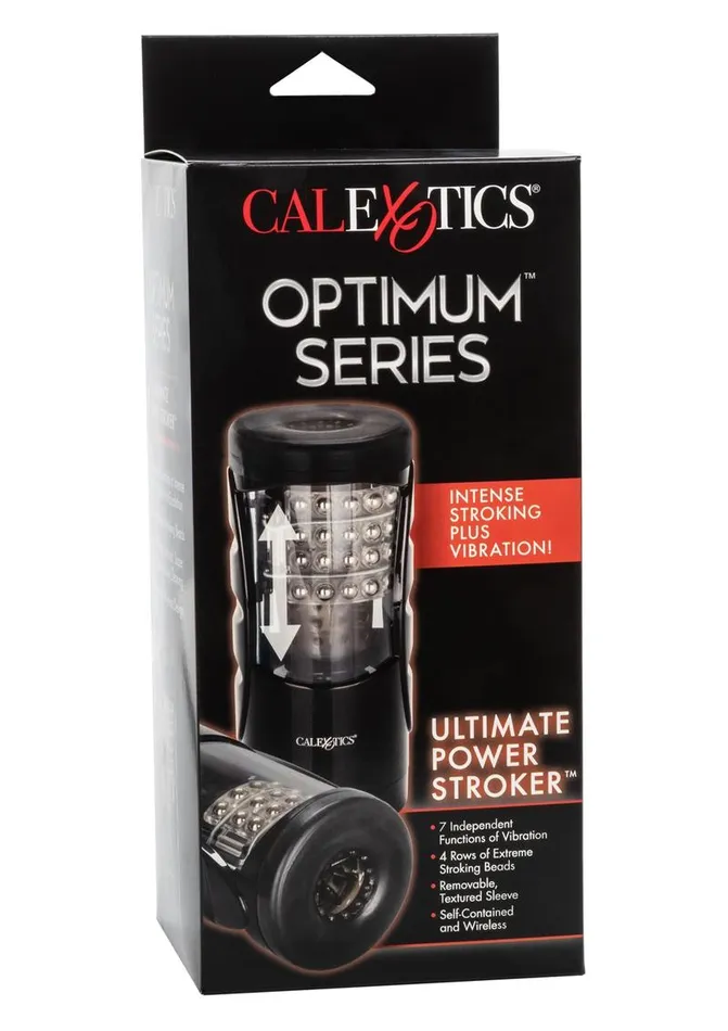 Optimum Power Male Sex Toys Optimum Power Ultimate Power Stroker Beaded Vibrating Masturbator