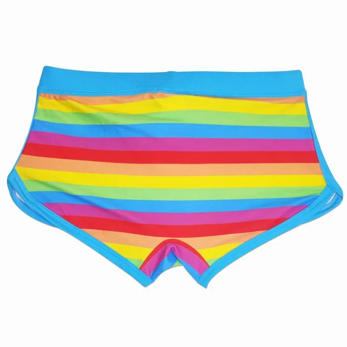 OUMUYI Official Store Vibrators Baby Blue Rainbow Swim Trunks