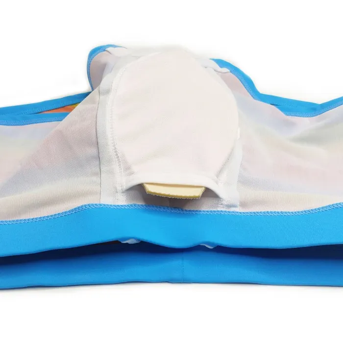 OUMUYI Official Store Vibrators Baby Blue Rainbow Swim Trunks