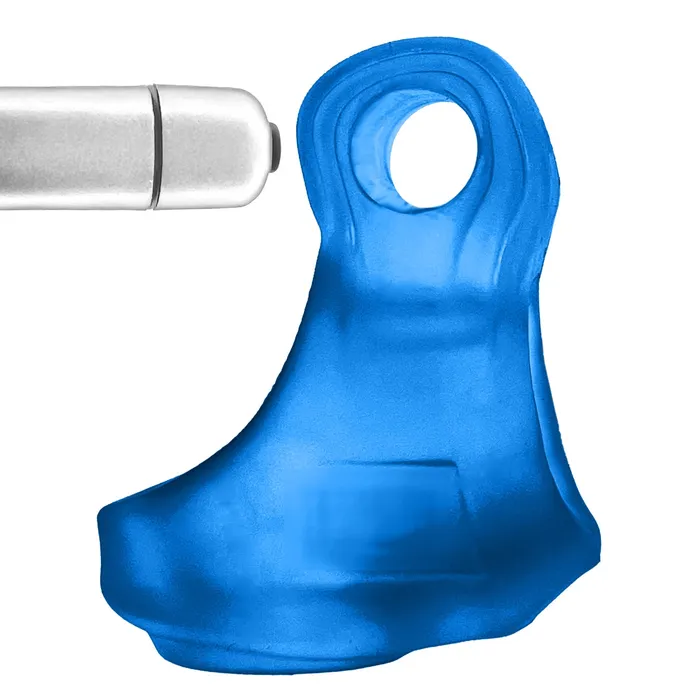 Oxballs Vibrators Oxballs Glowsling Cocksling LED Blue Ice