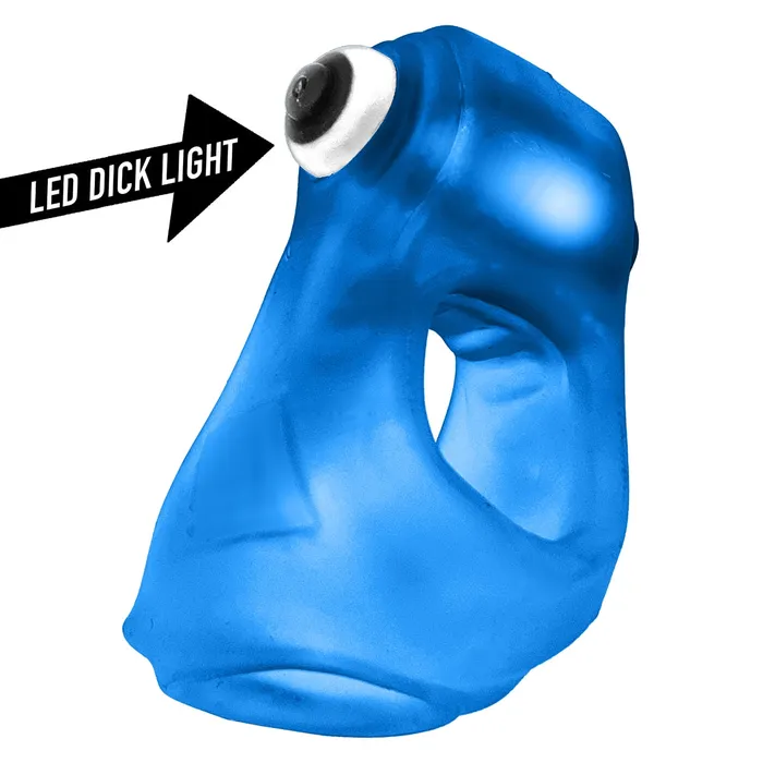Oxballs Vibrators Oxballs Glowsling Cocksling LED Blue Ice