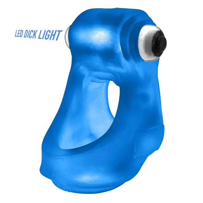 Oxballs Vibrators Oxballs Glowsling Cocksling LED Blue Ice