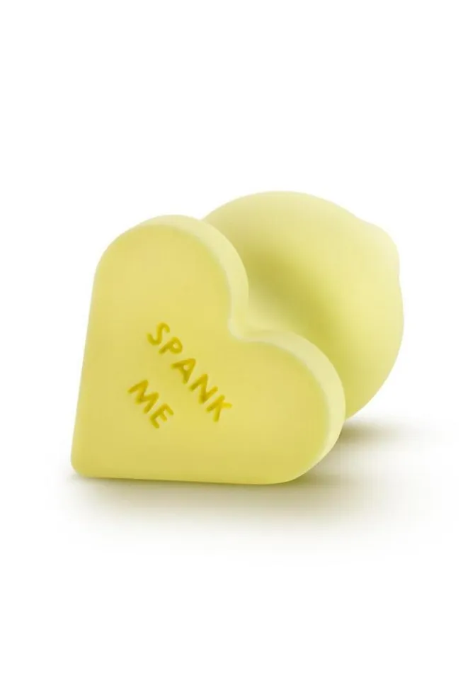 Play with Me Naughty Candy Heart Spank Me Silicone Butt Plug Play with Me by Blush Anal