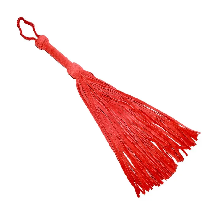 Prowler RED Leather Suede Flogger Red Prowler RED Restraints