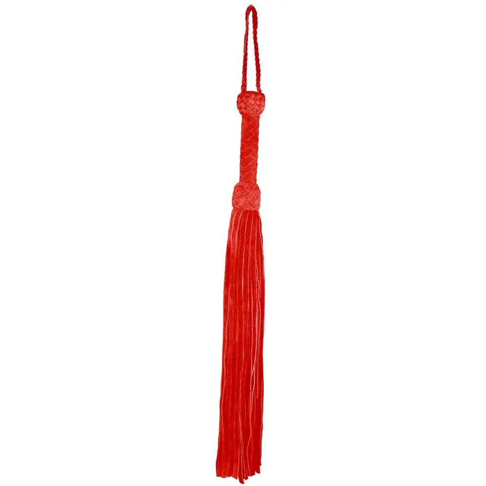 Prowler RED Leather Suede Flogger Red Prowler RED Restraints