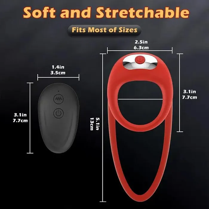 Rabbit Ear Vibrating Sperm Locking Ring Inyarose Vibrators