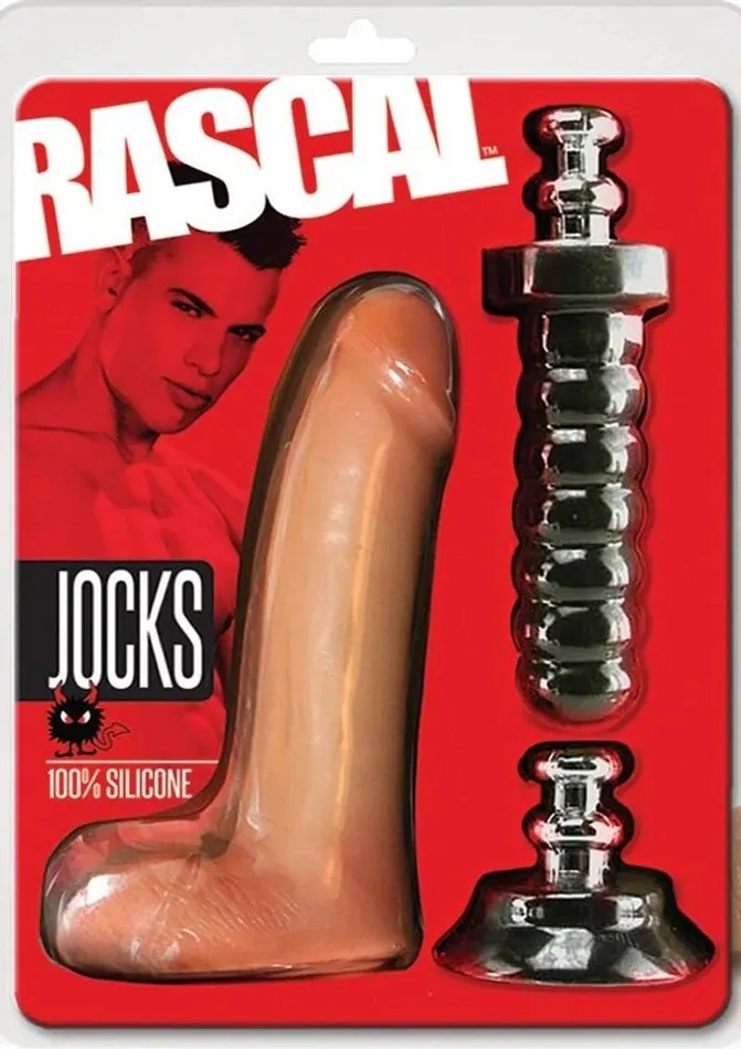 Rascal Female Sex Toys Rascal Jock Brent Silicone Cock Dildo with Silicone Handle and Suction Cup Base