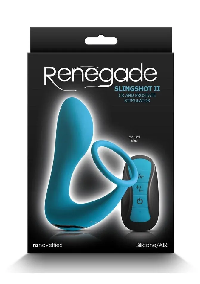 Renegade Male Sex Toys Renegade Slingshot II Rechargeable Silicone Cock Ring and Prostate Plug with Remote Control Renegade Male Sex Toys Renegade Slingshot II Rechargeable Silicone Cock Ring and Prostate Plug with Remote Control