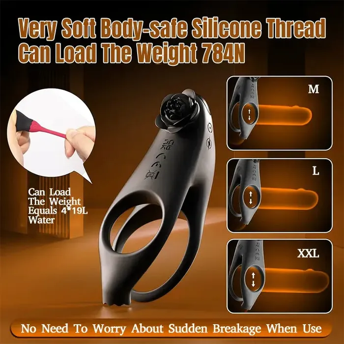 Rose Couple Remote Control GSpot Penis Ring Inyarose Male Sex Toys
