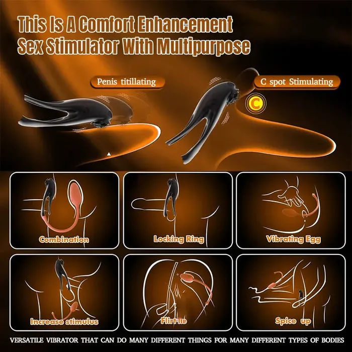 Rose Couple Remote Control GSpot Penis Ring Inyarose Male Sex Toys