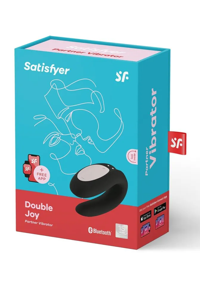 Satisfyer Female Sex Toys Satisfyer Double Joy Rechargeable Silicone Dual Stimulating Vibrator Satisfyer Female Sex Toys Satisfyer Double Joy Rechargeable Silicone Dual Stimulating Vibrator