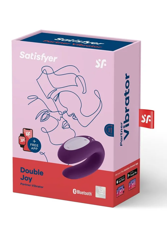 Satisfyer Female Sex Toys Satisfyer Double Joy Rechargeable Silicone Dual Stimulating Vibrator Satisfyer Female Sex Toys Satisfyer Double Joy Rechargeable Silicone Dual Stimulating Vibrator