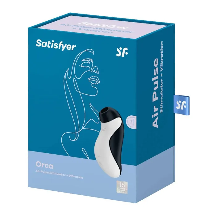 Satisfyer Vibrators Satisfyer Orca Air Pulse Stimulator Black White
