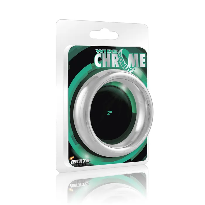 SI Novelties Male Sex Toys Si95028 COCK RING WIDE CHROME DONUT 20in51mm
