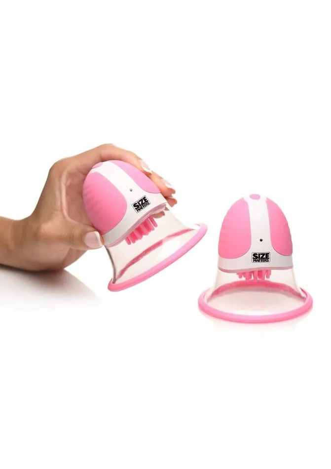 Size Matters Female Sex Toys Size Matters 10x Rotating Silicone Nipple Suckers with 4 Attachments