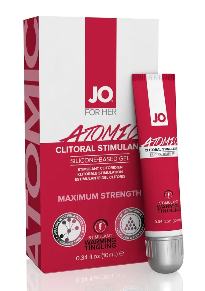 System JO Female Sex Toys JO Atomic Silicone Clitoral Stimulant Gel System JO Female Sex Toys JO Atomic Silicone Clitoral Stimulant Gel