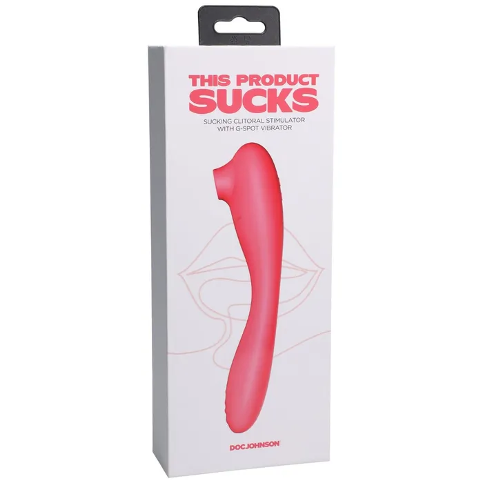 This Product Sucks Vibrators This Product Sucks Sucking Clitoral Stimulator With GSpot Vibrator Pink