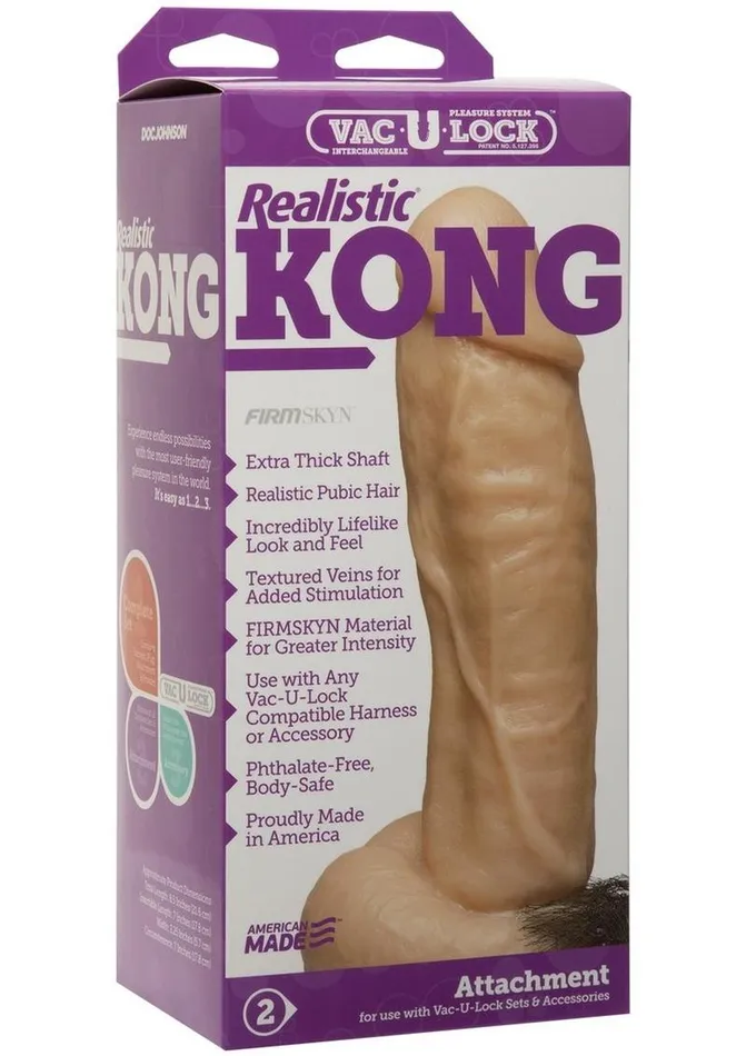 VacULock Dildos VacULock Realistic Kong Firmskyn Dildo