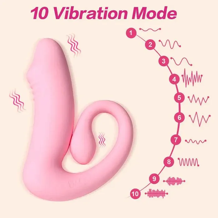 Vibrators Female Wearable Dual Shock Love Vibrator Inyarose