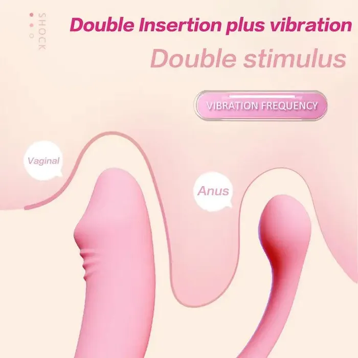 Vibrators Female Wearable Dual Shock Love Vibrator Inyarose