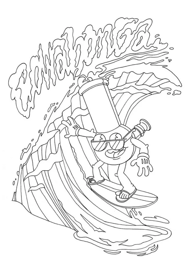 WoodRocket Vibrators High AF Coloring Book