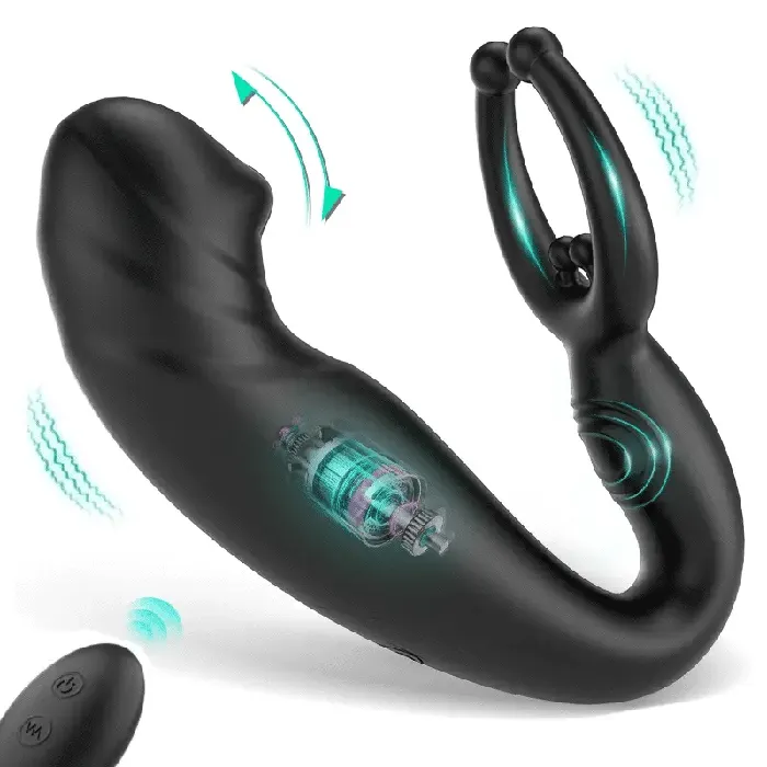 xbelo Male Sex Toys Hurricane No1 Bead Massage Pspot 9 Vibrating Prostate Massager with Remote Control