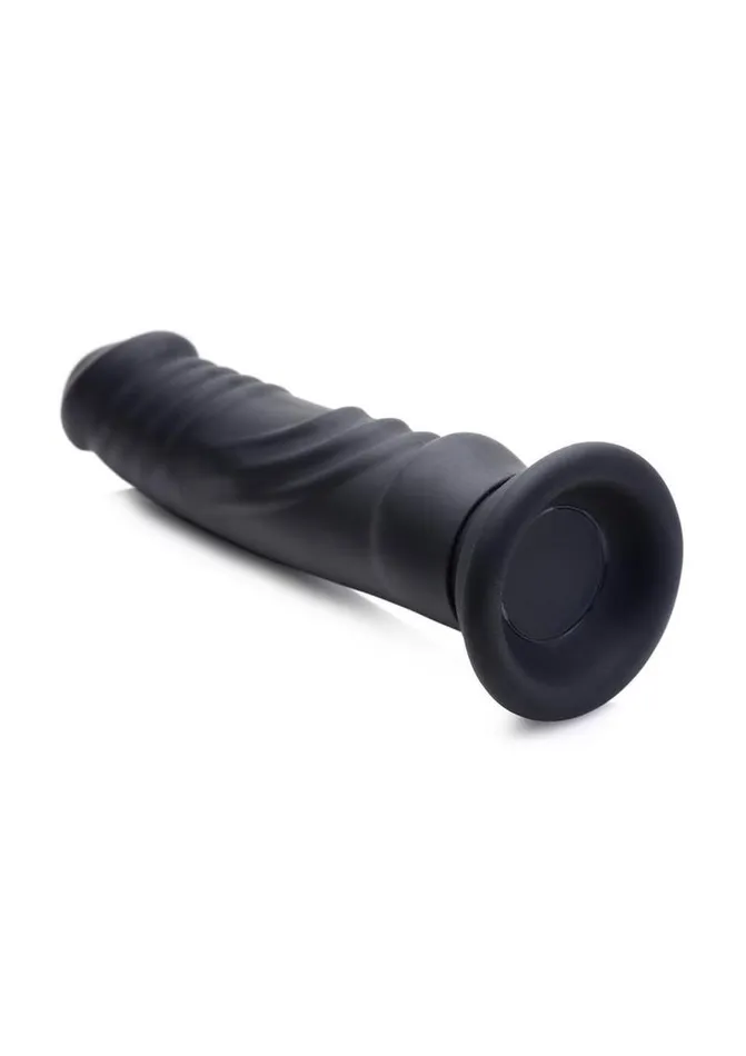 Zeus Electrosex Female Sex Toys Zeus Vibrating and EStim Rechargeable Silicone Dildo with Remote Control