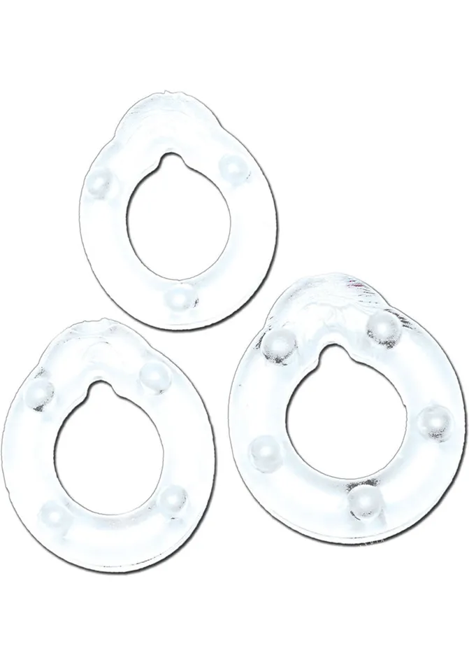 All American Triple Rings Silicone Cock Ring Whoppers Male Sex Toys