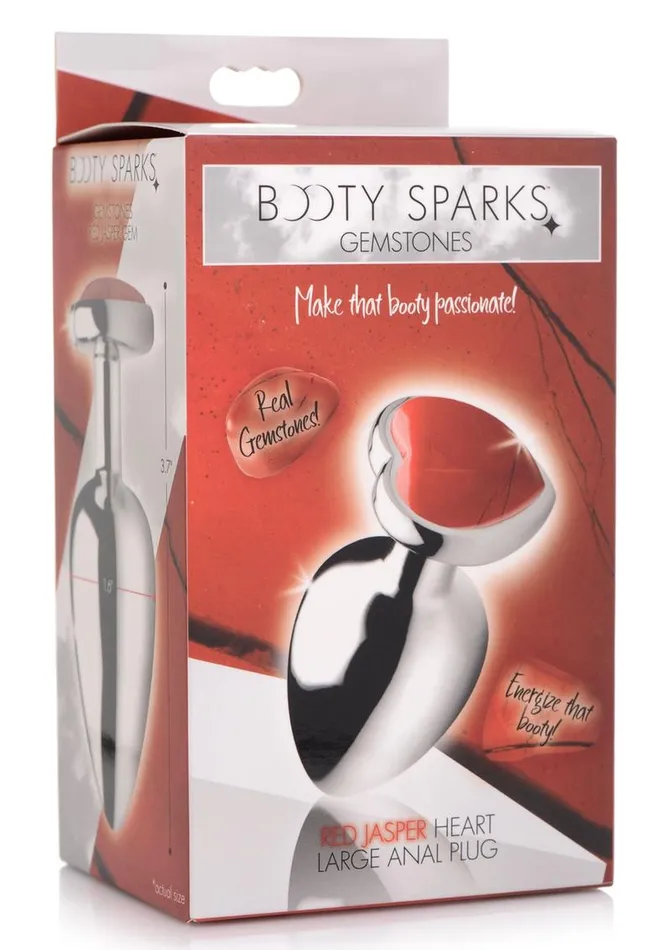 Anal Booty Sparks Booty Sparks Gemstones Red Jasper Heart Anal Plug