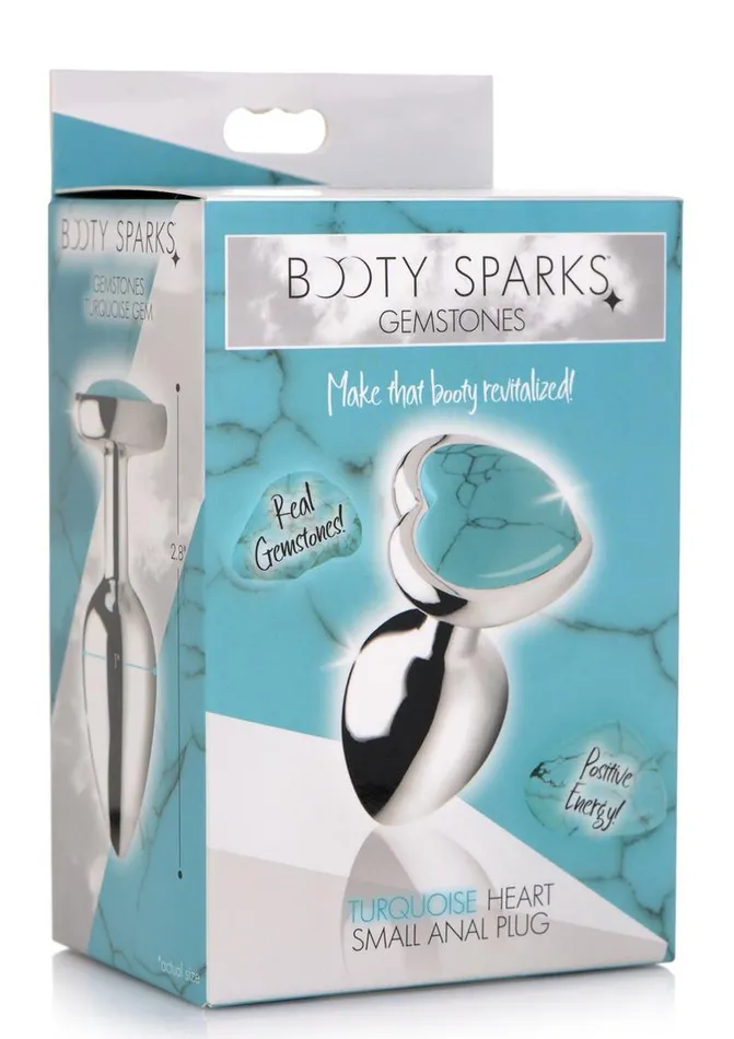 Anal Booty Sparks Gemstones Turquoise Heart Anal Plug Booty Sparks