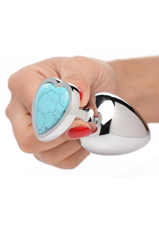 Anal Booty Sparks Gemstones Turquoise Heart Anal Plug Booty Sparks