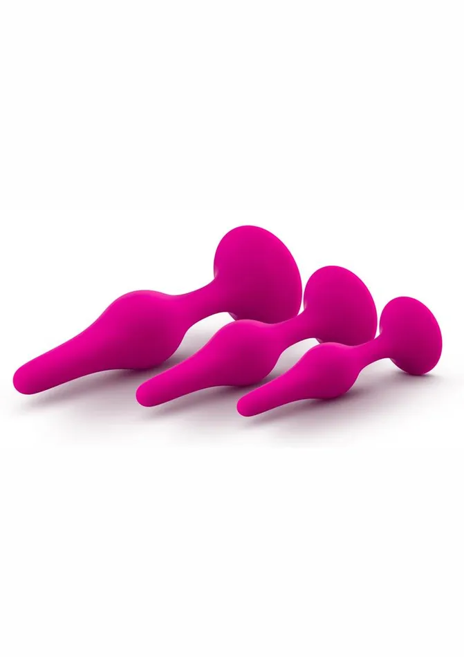Anal Luxe Luxe Beginner Plug Kit Silicone Butt Plugs 3 Sizes