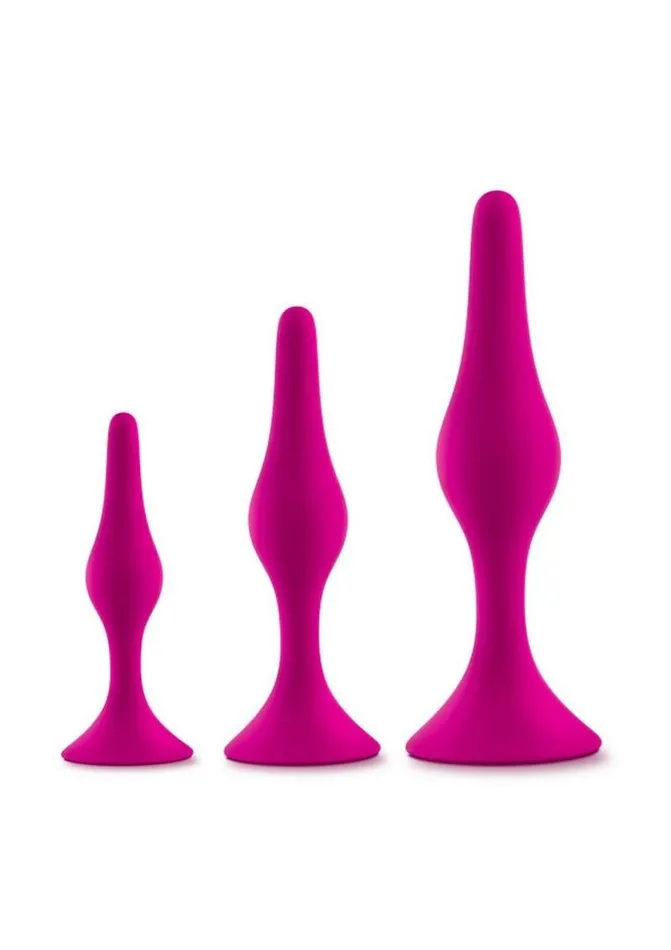 Anal Luxe Luxe Beginner Plug Kit Silicone Butt Plugs 3 Sizes Anal Luxe Luxe Beginner Plug Kit Silicone Butt Plugs 3 Sizes