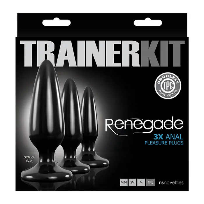 Anal NS Novelties Renegade Pleasure Plug 3pc Trainer Kit
