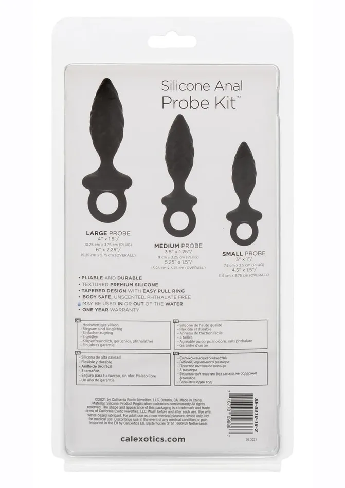 Anal Silicone Anal Probe Kit Anal