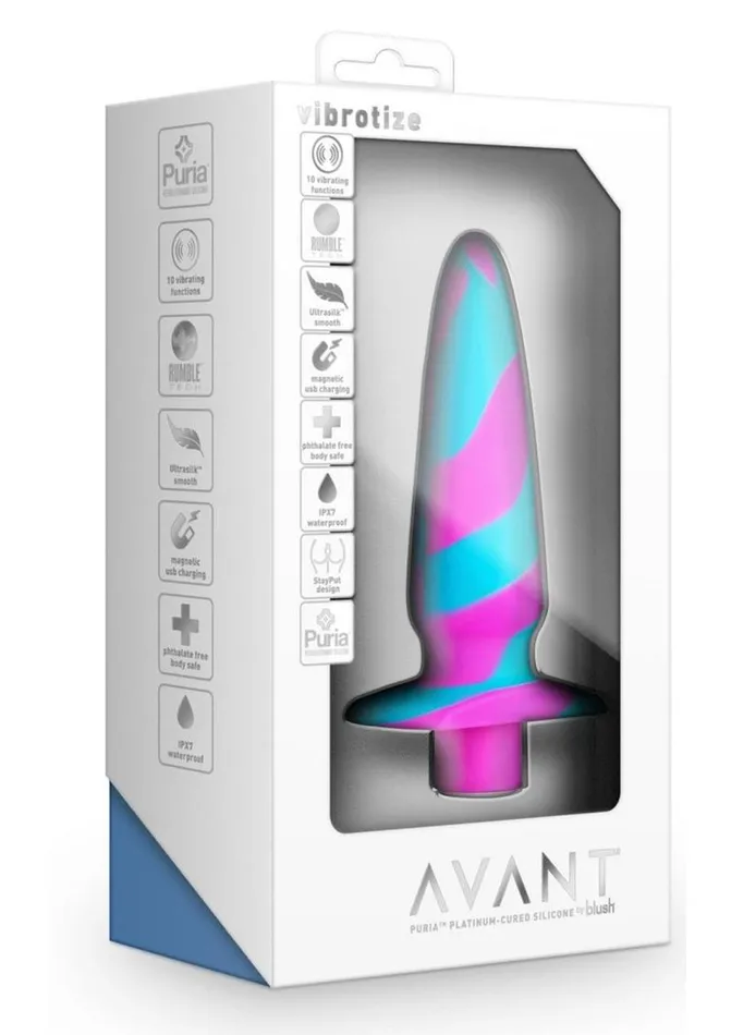 Avant Avant Vibrotize Rechargeable Silicone Anal Plug Male Sex Toys