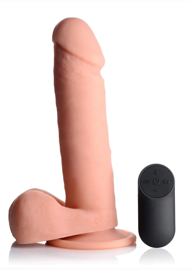 Big Shot Female Sex Toys Big Shot Silicone Vibrating Remote Control Rechargeable Dildo with Balls