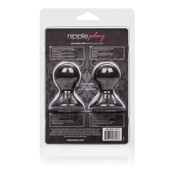 CalExotics Anal Nipple Play Silicone Pro Nipple Suckers Black CalExotics Anal Nipple Play Silicone Pro Nipple Suckers Black