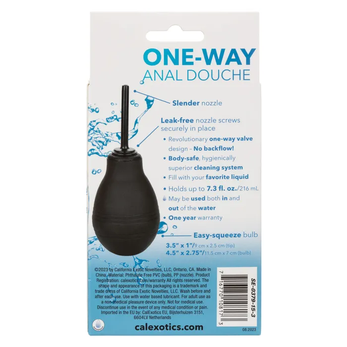 CalExotics Anal One Way Anal Douche Black CalExotics Anal One Way Anal Douche Black