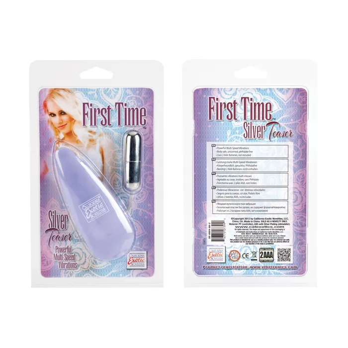 CalExotics Female Sex Toys First Time Silver Teaser Silver CalExotics Female Sex Toys First Time Silver Teaser Silver