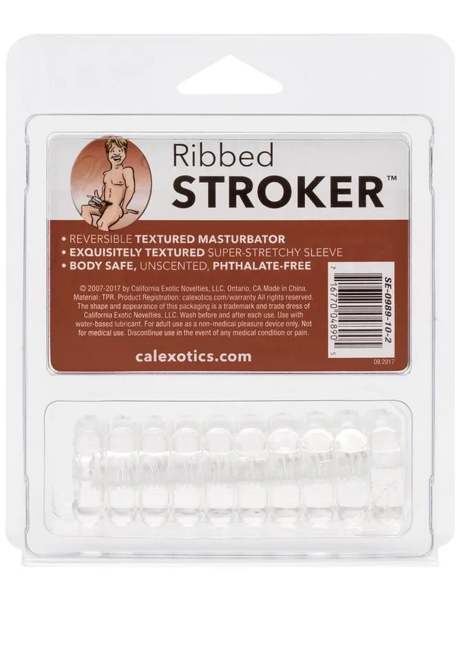 CalExotics Male Sex Toys Ribbed Stroker